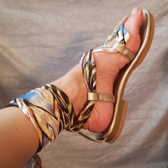 Aldo Shoes - Aldo strap gold sandals